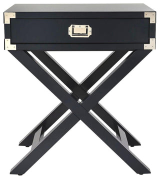 Contemporary Blue Side Table with Drawer