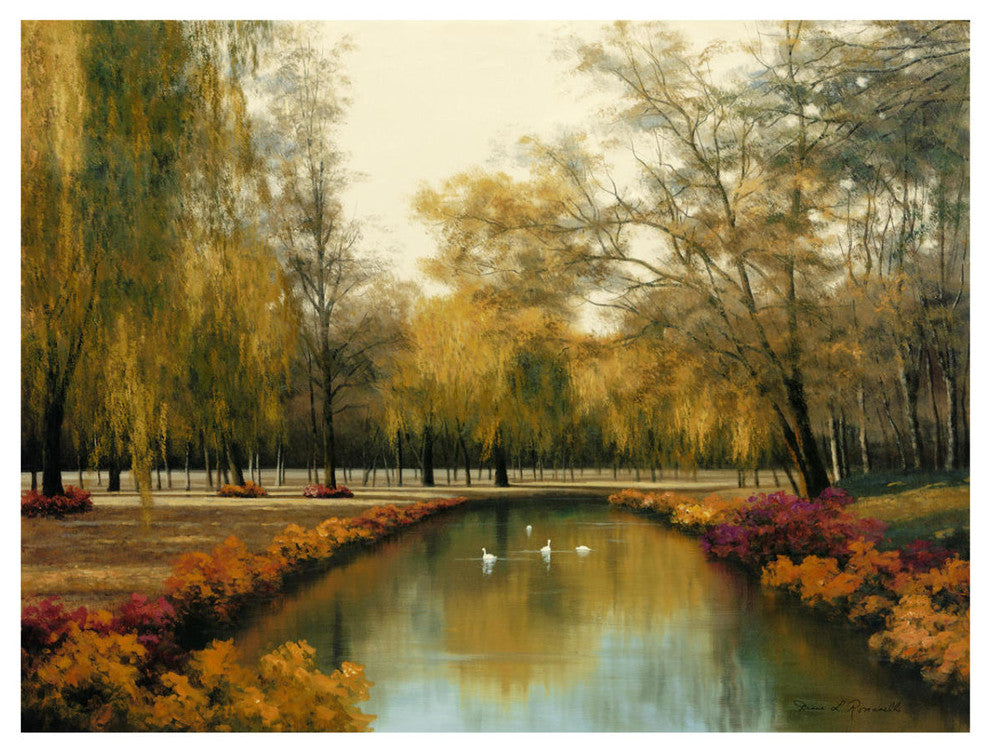 "Weeping Willow" Digital Paper Print by Diane Romanello, 34"x26"