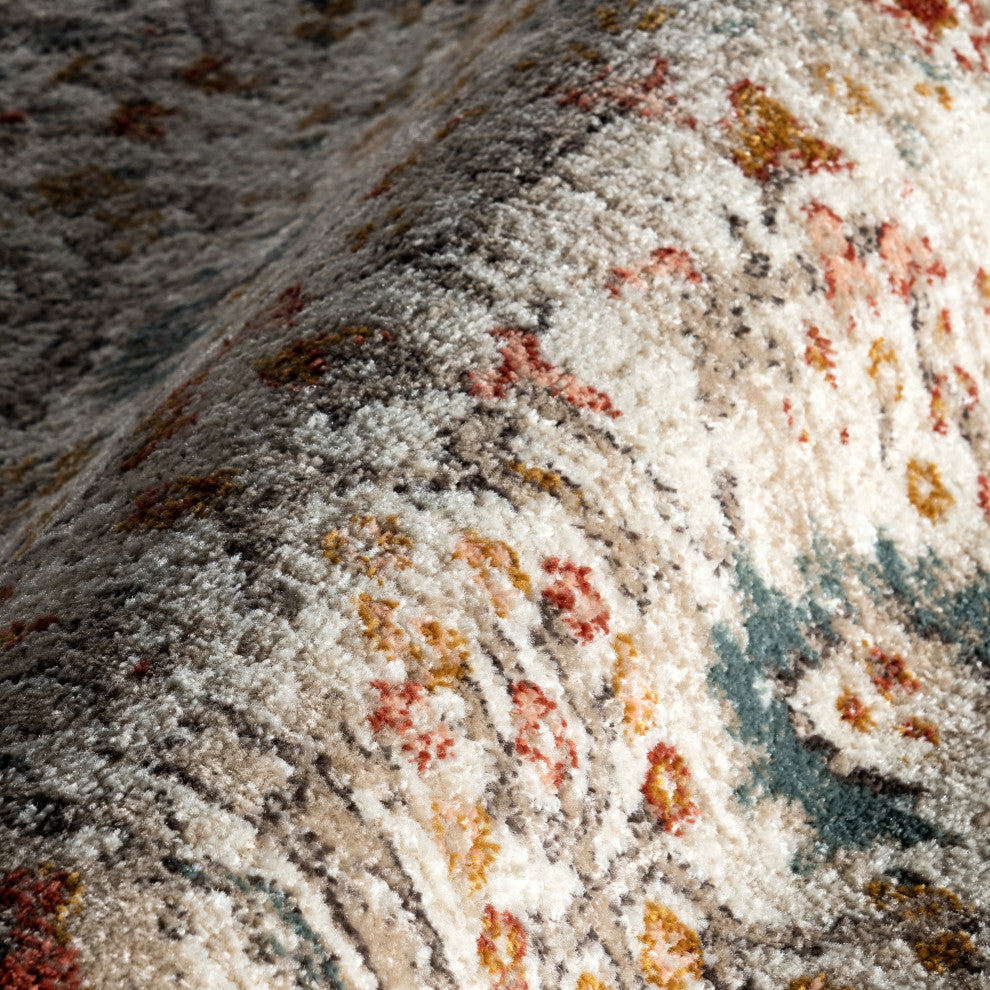 Nuloom Lenore Vintage-Style Area Rug, Beige 5'3"x7'7"