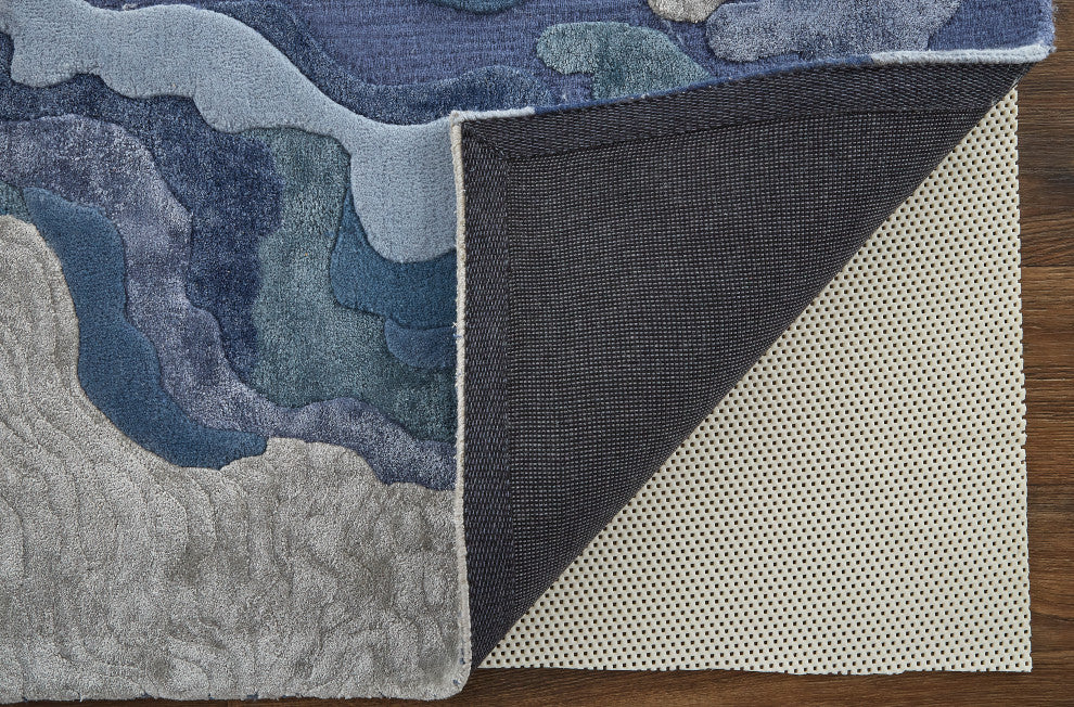 Weave & Wander Arwyn Modern Viscose Rug, 8'x10'