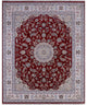 Wool & Silk Persian Nain Hand Knotted Rug 8' 0" X 10' 2" - Q14720