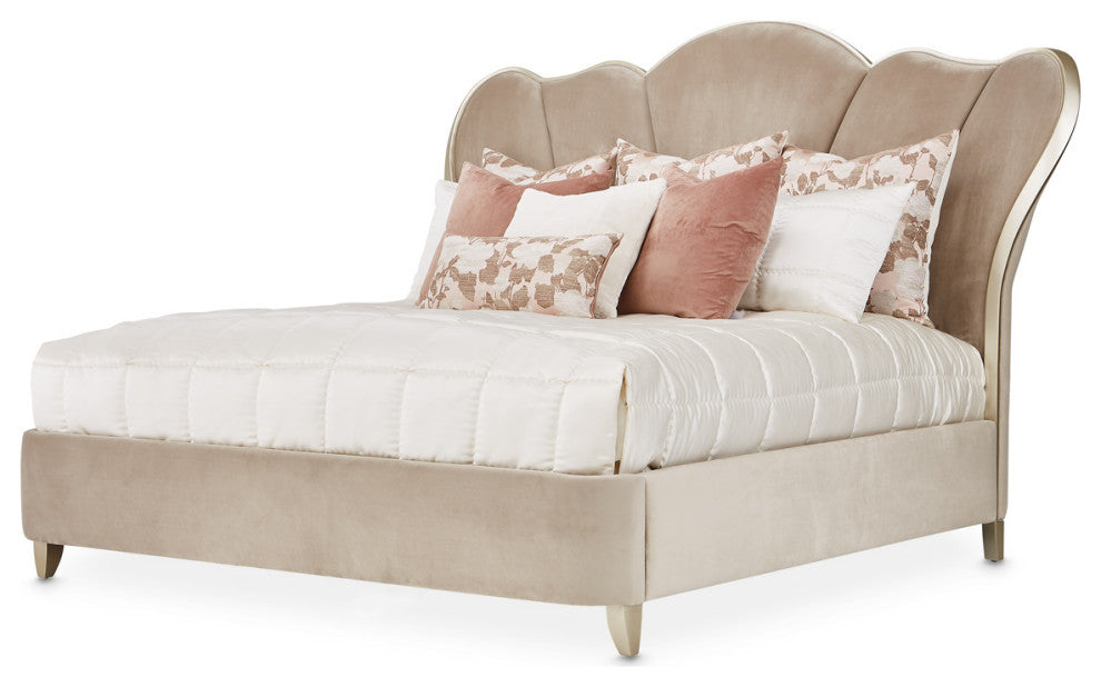 AICO Furniture Villa Cherie 6 Piece King Bedroom Set