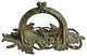 Consigned Antique Brass Art Nouveau Handle Pull