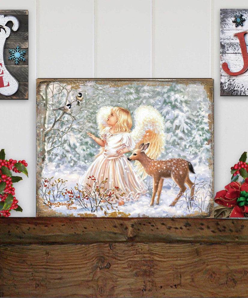 Sweet Christmas Blessings Wooden Block, 48 X 36
