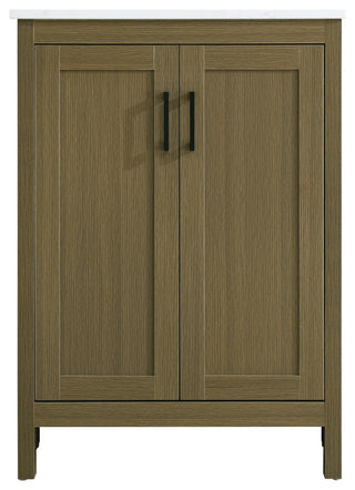 Home Living 24" Single Bathroom Vanity, Chestnut Brown