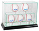 5 Upright Baseball Display Case, Black
