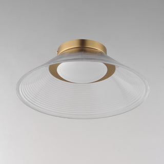 ET2 E22082-144 Jensen 12"W Semi-flush Ceiling Fixture - Satin Brass