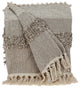 Parkland Collection Neil Eclectic Beige 52" x 67" WOVEN HANDLOOM Throw