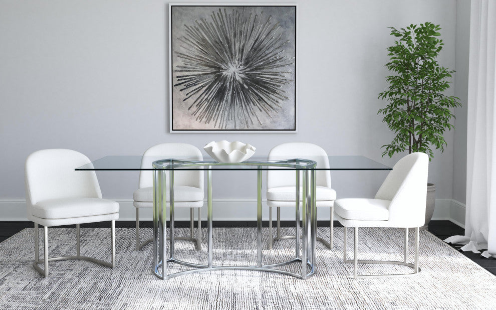 Energy Burst Framed Canvas - White Frame