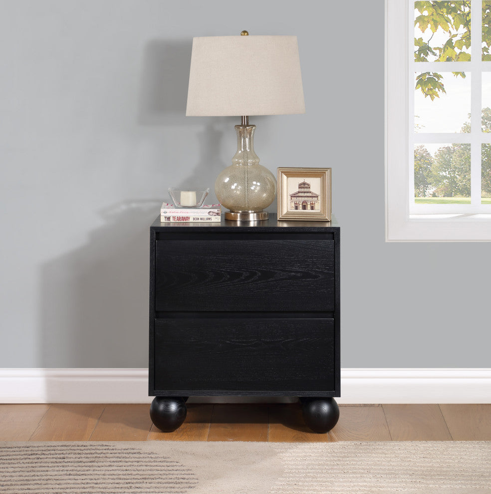 Kent Bedroom Set, Black, Nightstand