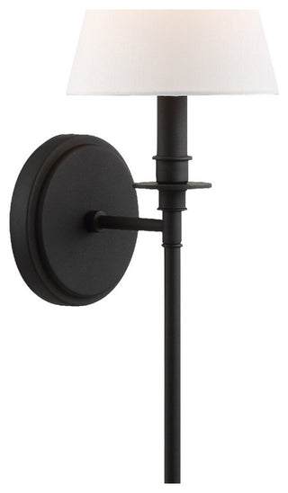 Crystorama Riv-382-Bf Riverdale 1 Light Black Forged Sconce