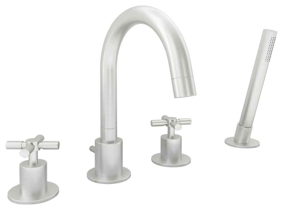 Prima 4 Widespread Bathtub Faucet, Brushed Nickel