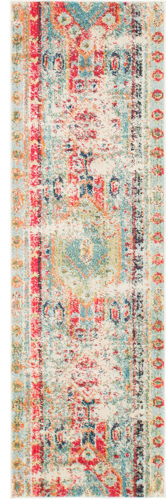 Unique Loom Blue Yellowstone Sedona 2' 2 x 6' 7 Runner Rug