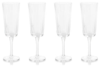 Forli Bubble Champagne Flutes, Set of 4