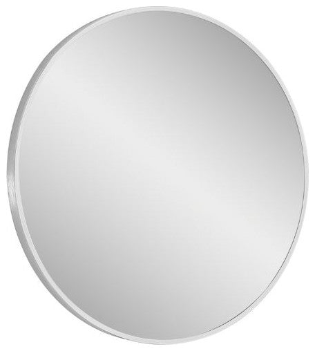Vera Modern Chrome 28"Wx28"H Round Mirror