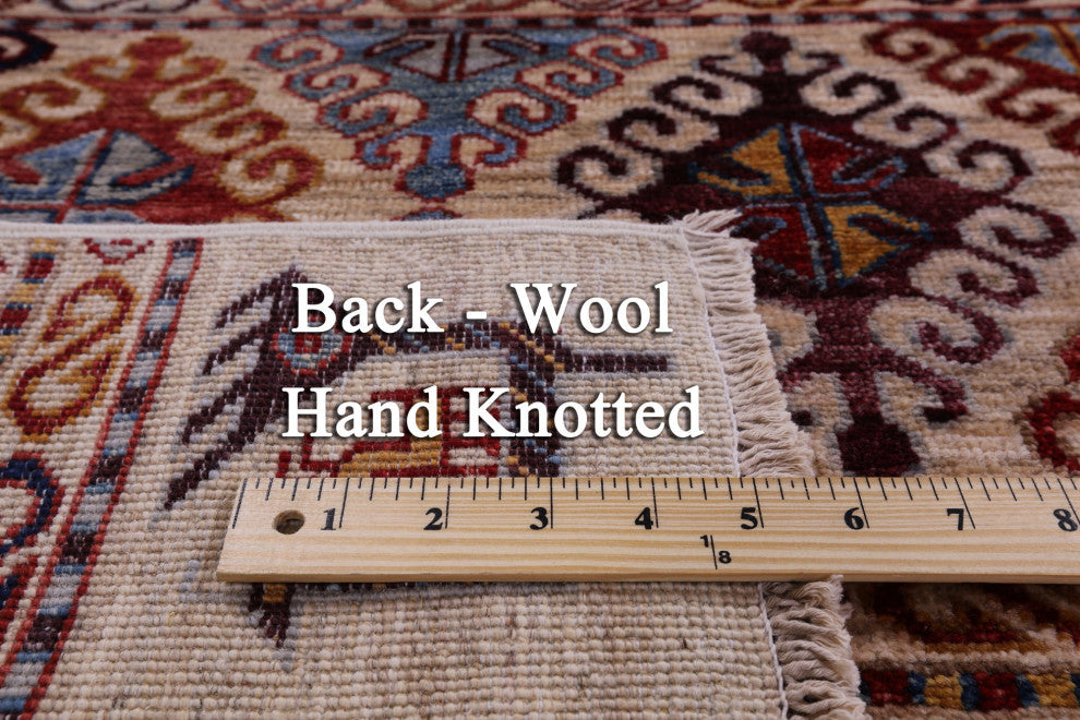 Hand Knotted Tribal Persian Gabbeh Wool Rug 8' 6" X 9' 10" Q8071