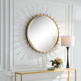 Uttermost 09883 Oracle Round Starburst Mirror