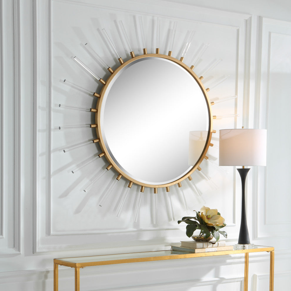 Uttermost 09883 Oracle Round Starburst Mirror