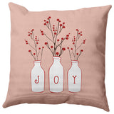 Joy Decorative Throw Pillow, Peach, 26"x26"
