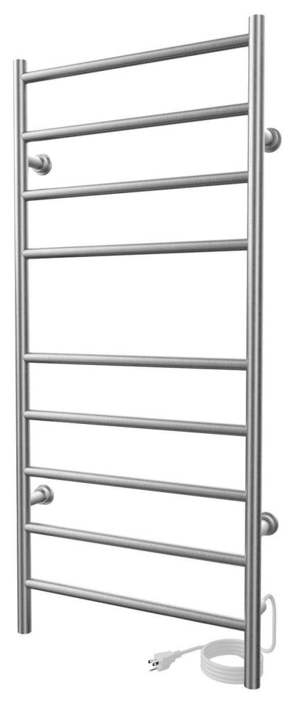 ICO Bath Linear Plug-In Electric Towel Warmer - Round Bar