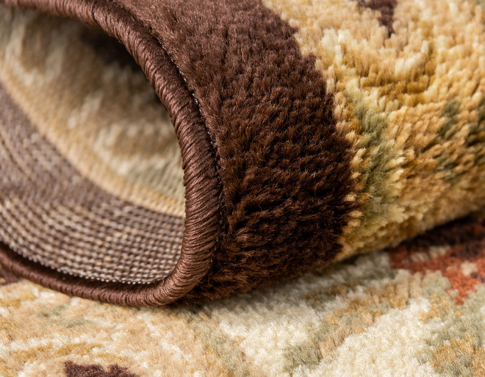 Unique Loom Brown Henry Versailles 4' 0 x 6' 0 Area Rug