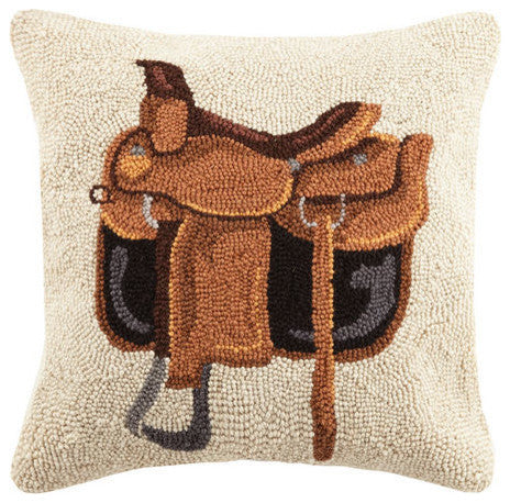 Equestrian Saddle Hook Pillow