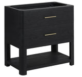 Lucian Bath Vanity, Carbon Oak, 36", No Top