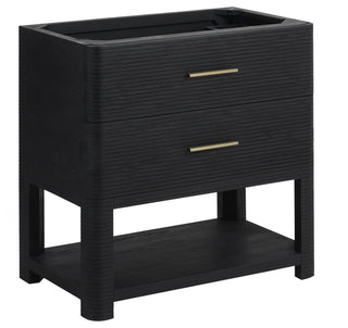 Lucian Bath Vanity, Carbon Oak, 36", No Top