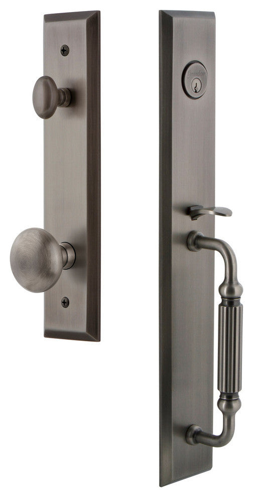 Fifth Avenue 1-Piece Dummy Handleset, F Grip and Fifth Avenue Knob, 849466