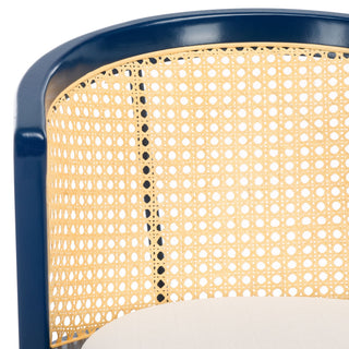 Safavieh Edan Dining Chair, Navy/White