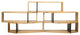 Blanston Modern Modular Stackable Display Shelves, Oak/ Black