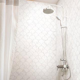 Scala Statuario Porcelain Floor and Wall Tile, Statuario