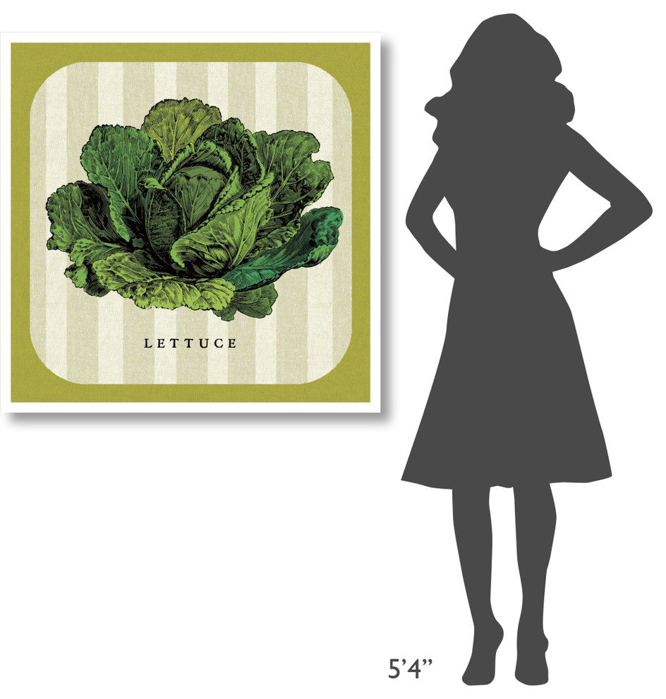 "Linen Vegetable II" Digital Paper Print by Studio Mousseau, 38"x38"
