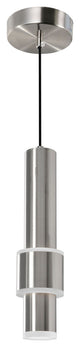 Lena LED Integrated Mini Pendant With Satin Nickel Finish