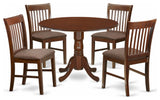 5 Pc Small Kitchen Table Set -Round Table And Dinette Chairs