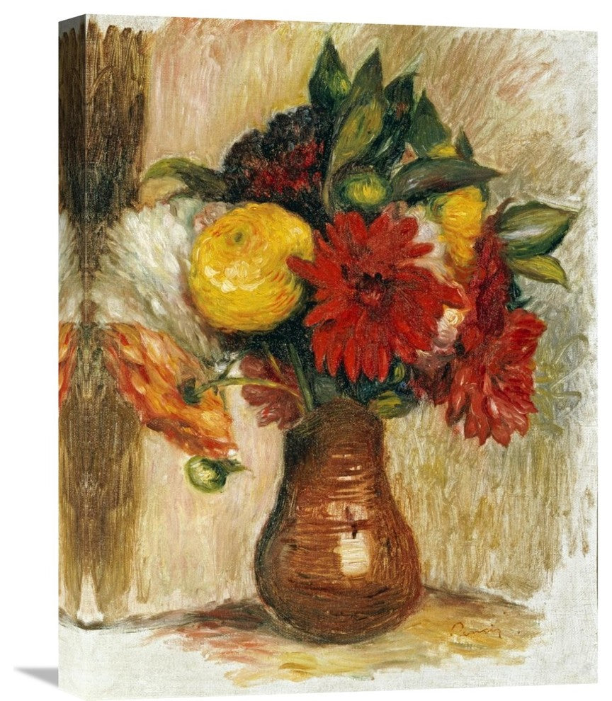 "Bouquet De Fleurs Au Pichet De Terre" Artwork, 17" x 22"