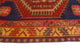 Fine Vintage Distressed Fatina Burgundy/Navy Runner, 3'11x10'3