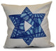 Decorative Outdoor Holiday Pillow Geometric, Royal Blue, 16"x16"