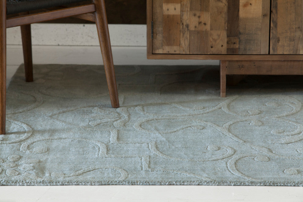 Jaipur Transitional Area Rug, Blue, 7'x10'