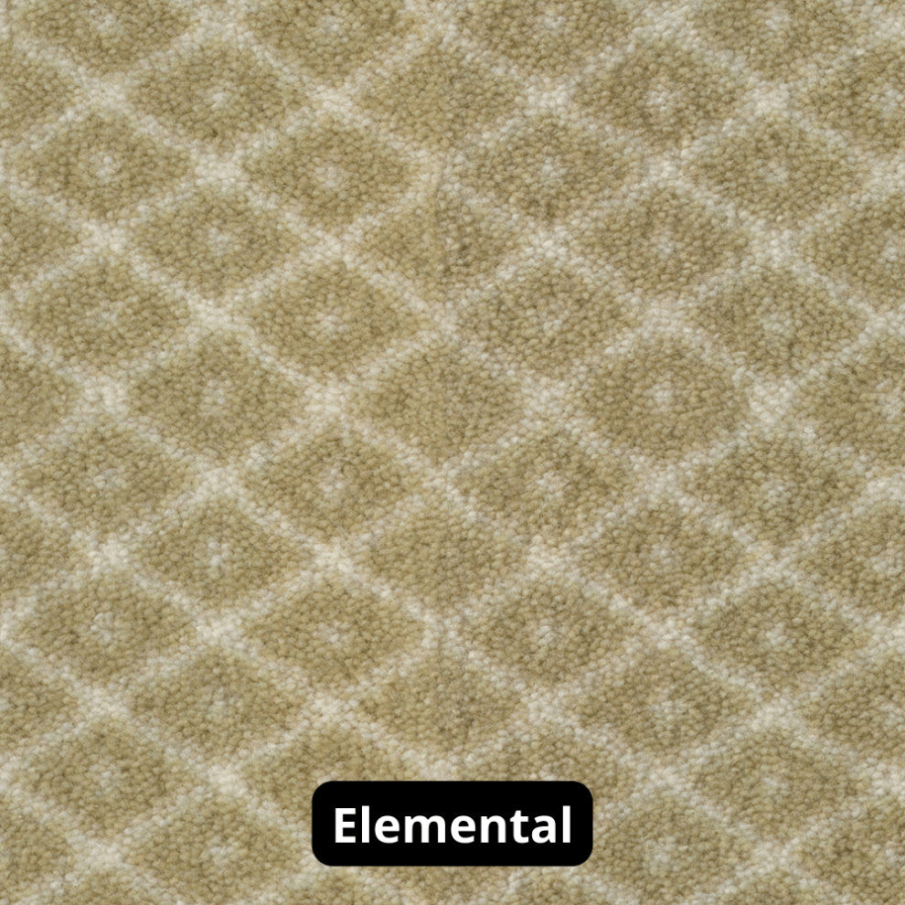 Diamond Pattern 3/8 Thick Indoor Area Rug Carpet, Elemental, 7x9