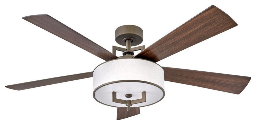 Hinkley Hampton 56" Integrated LED Indoor Ceiling Fan, Metallic Matte Bronze