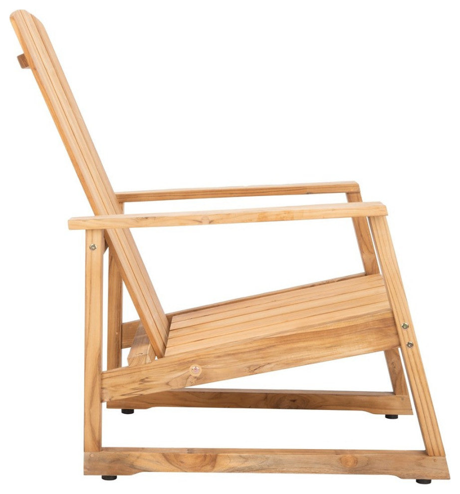 Safavieh San Juan Brazilian Teak Adirondack Chair Natural