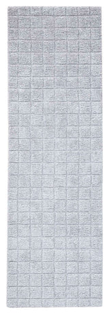 Manhattan Squares Area Rug, Gray, 2'6"x8'