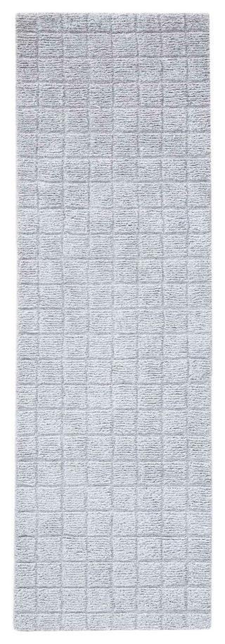 Manhattan Squares Area Rug, Gray, 2'6"x8'