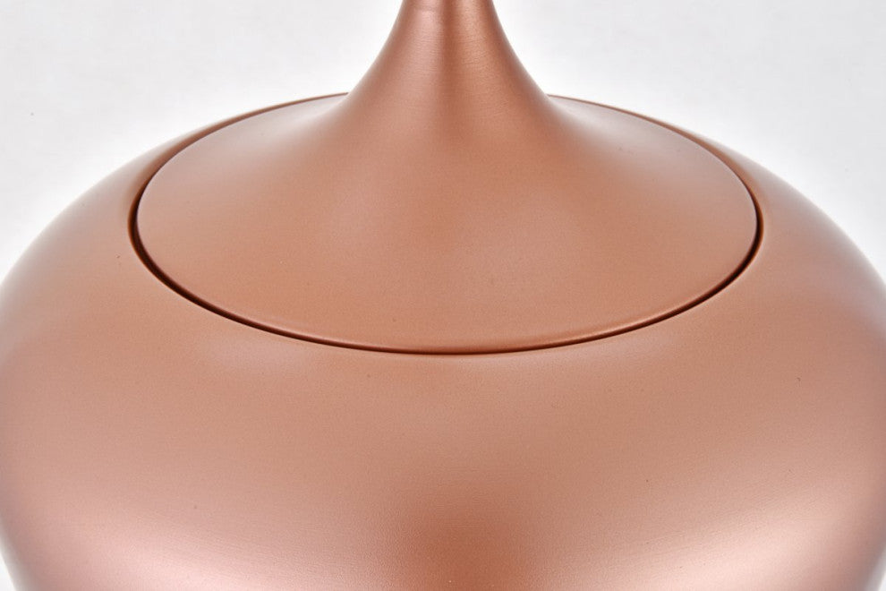 Nina 1-Light honey Gold Plug-In Pendant