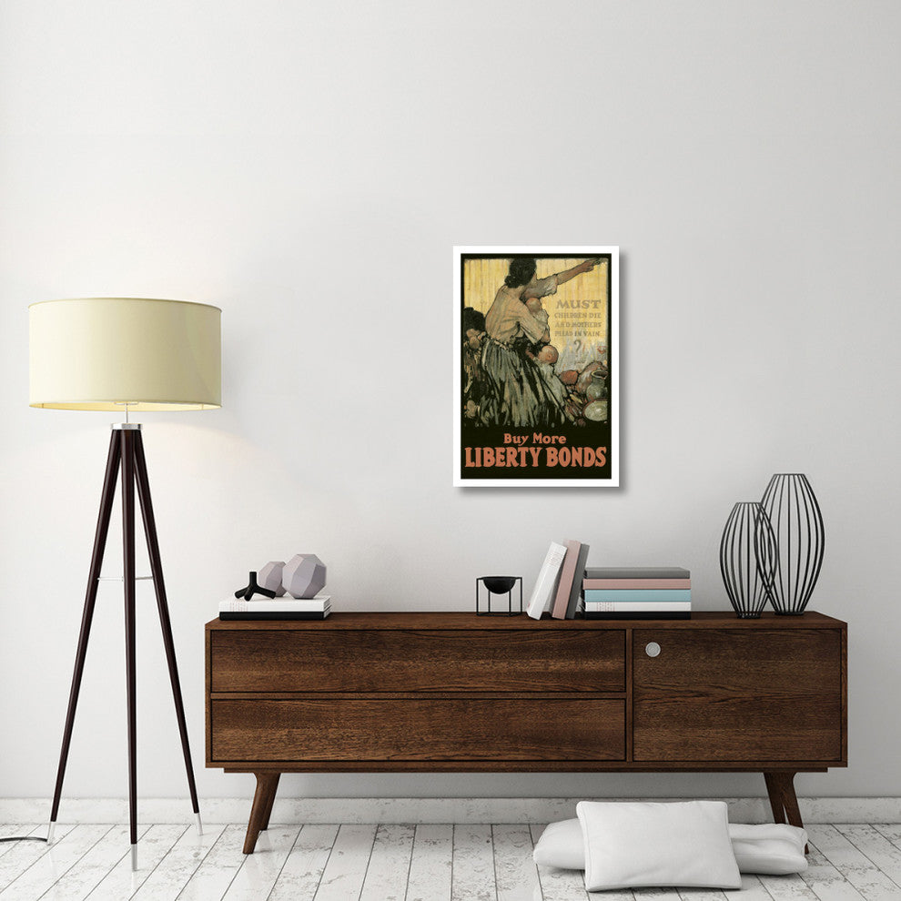 "WWI: Must Children Die and Mothers Plead In Vain?" Print, 22"x32"