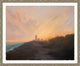 Scenic Sunset Over Lighthouse, Giclee Reproduction Artwork