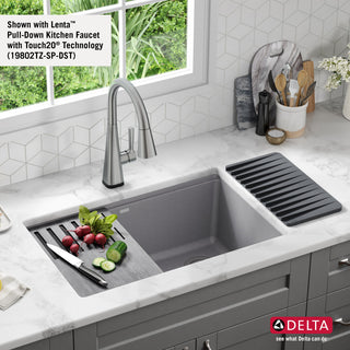 Delta 75B933-30S Everest 30"? Workstation Kitchen Sink Undermount - Dark Grey
