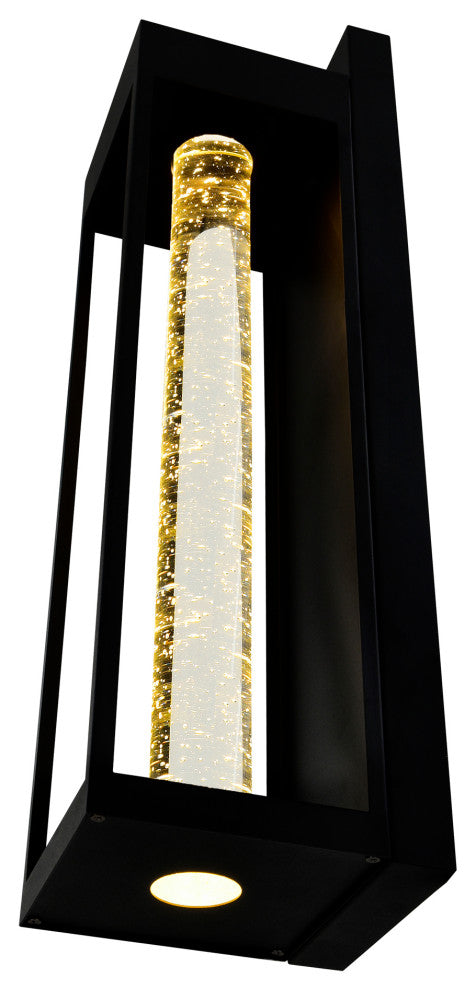 Rochester LED Integrated Black Outdoor Wall Light, 27 Inches
