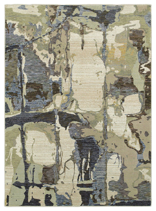Elements Abstract Dreams Blue/Gray Area Rug, 1'10"x3'2"